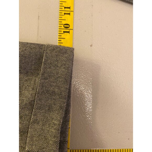 Giorgio Sant Angelo Mens Herringbone Wool Dress Pants Size 34 Gray - Picture 8 of 8